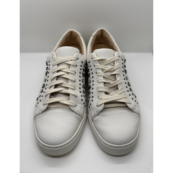 Frye Ivy Low Women Size 8.5 White Leather Casual Sneakers Shoes - Picture 4 of 12